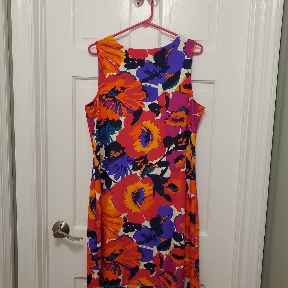 NWT Jude CONNALLY Bold Floral Print "Beth" Dress Size XL, Retail $178, Versatile - Picture 10 of 11